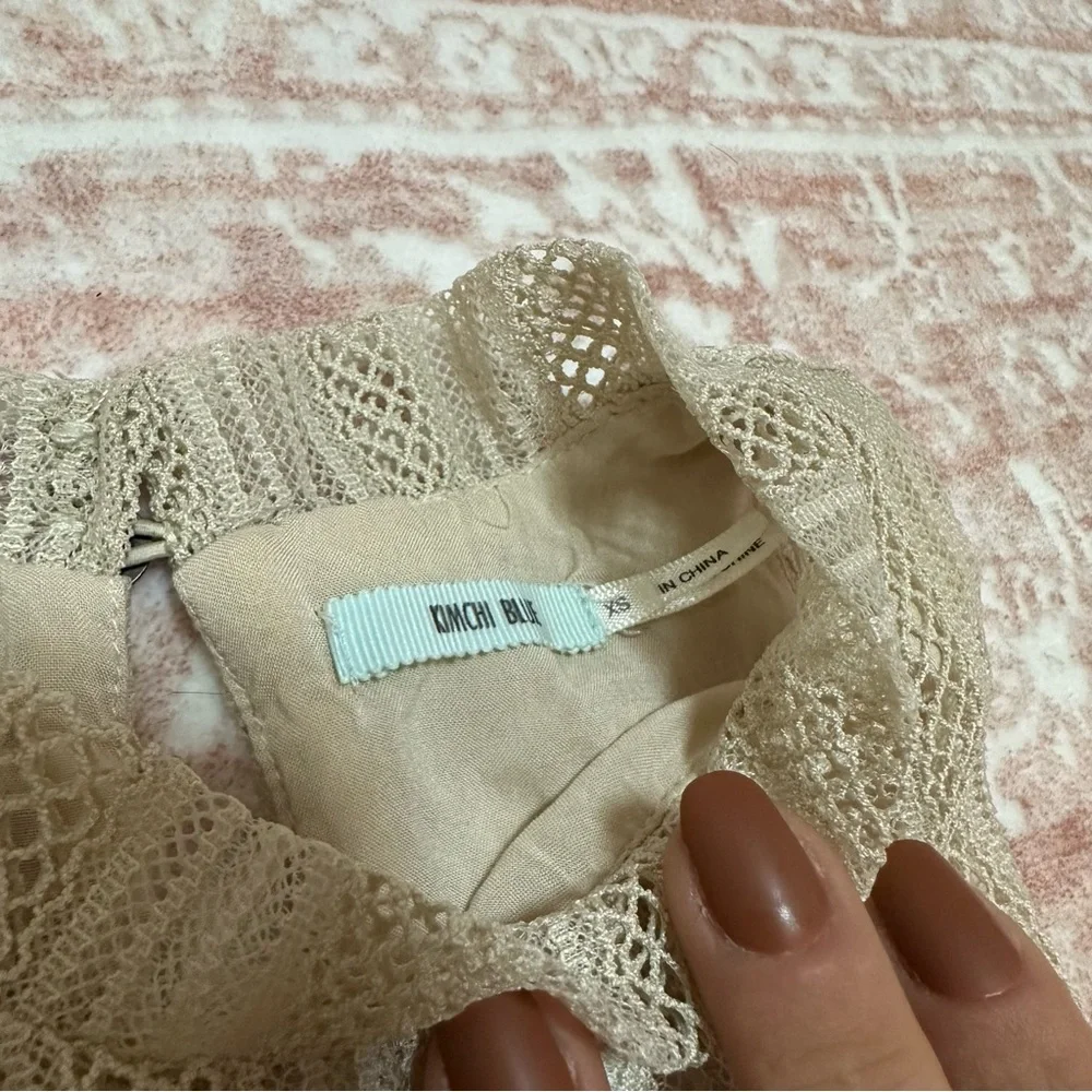 Y2K Vibes Floral Lace Halter Top by Kimchi Blue - Picture 5 of 8